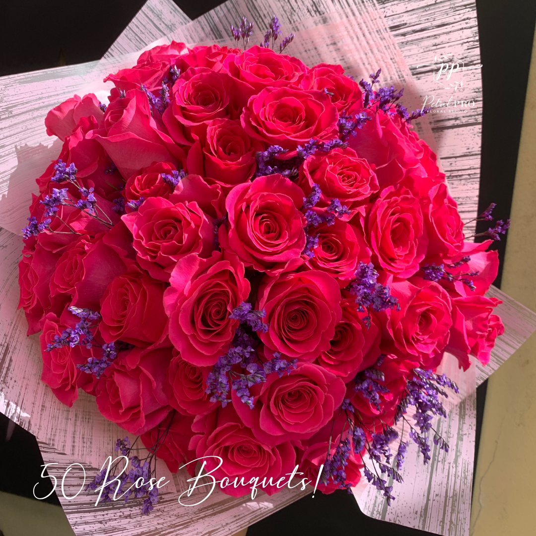 50 Rose Bouquets