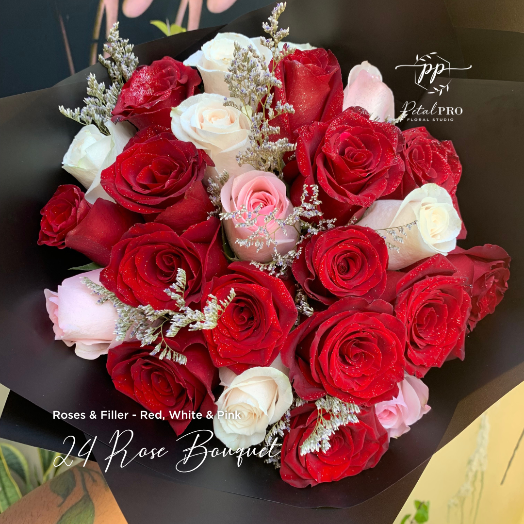 Valentine's 24 Rose Bouquets