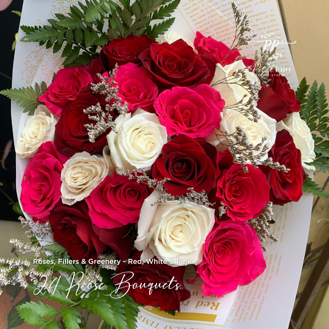 Valentine's 24 Rose Bouquets