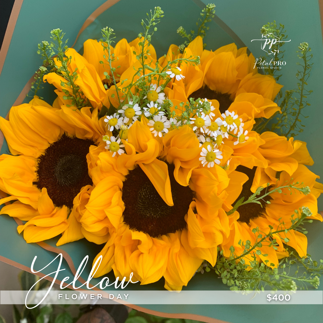 Yellow Flower Day - Sunflower Bouquet