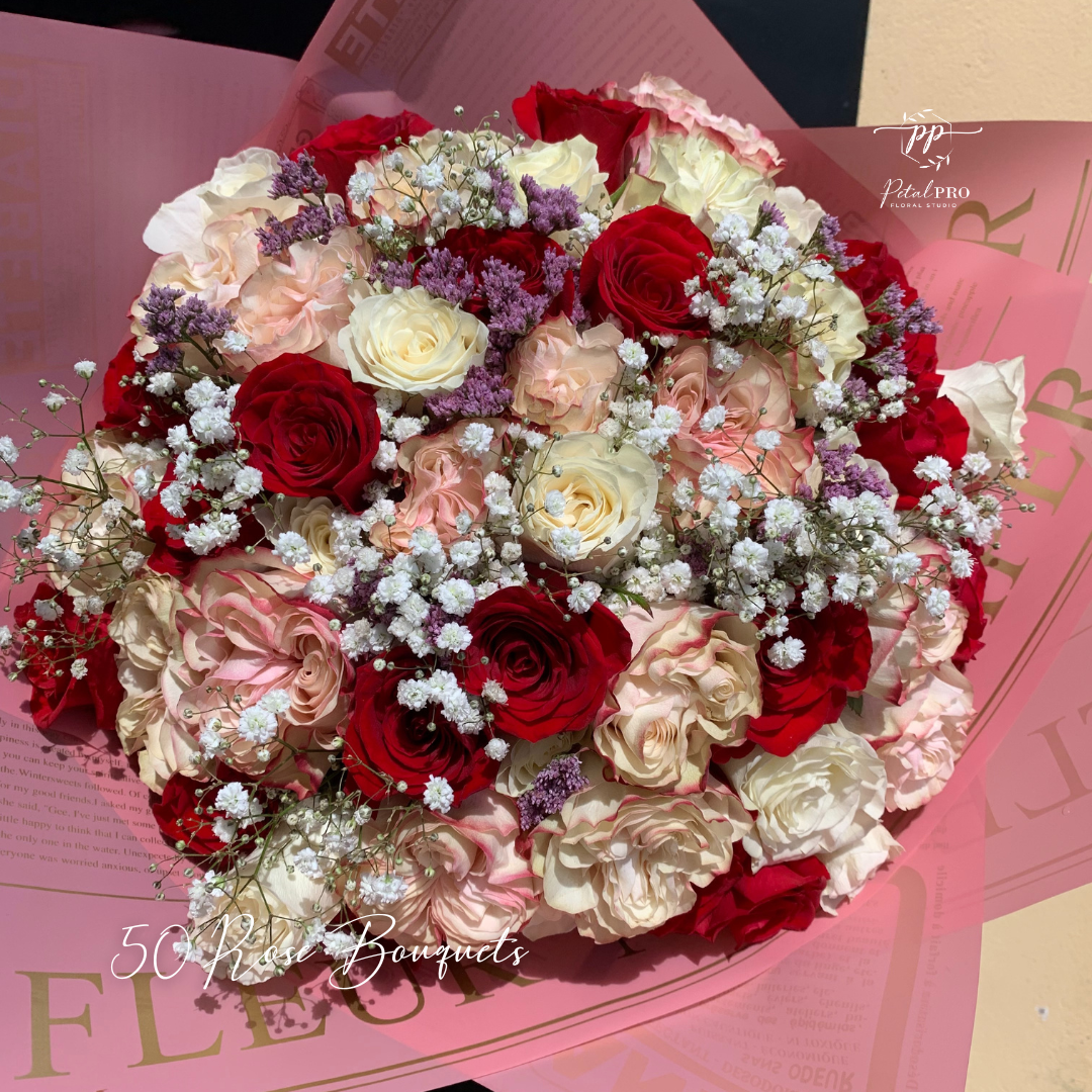 50 Rose Bouquets