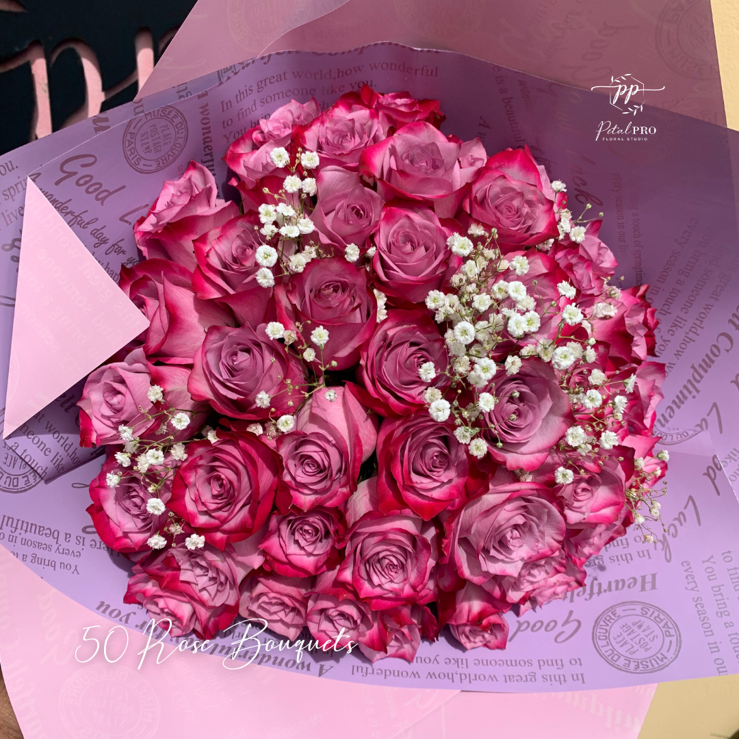 50 Rose Bouquets